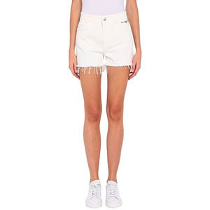 Stella McCartney White Denim Shorts With Logo